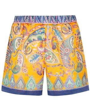 Etro Casual Shorts - Naranja