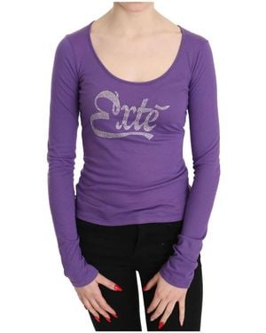 Exte Long Sleeve Tops - Purple