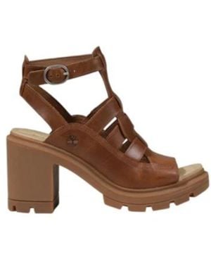 Timberland Anya Cutout Leren Sandalen - Bruin