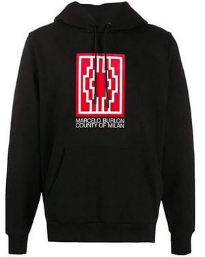 Marcelo Burlon Hoodies - Black