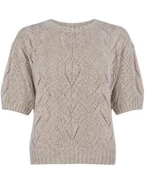 D.exterior Round-Neck Knitwear - Gris