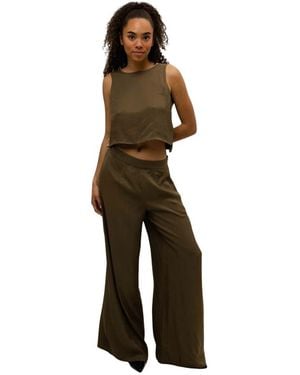 Guess Wide Trousers - Verde