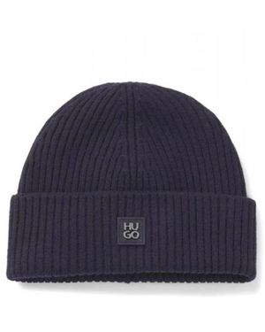 HUGO Xola Metal Beanie - Blau