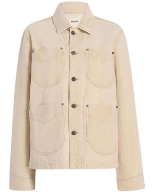 KHAITE Jassen ,Katoen Wyatt Jacket - Naturel