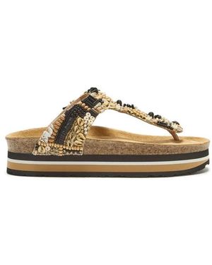 Maliparmi Flip Flops - Metallic