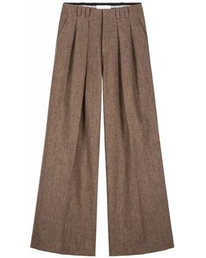 Laurence Bras Wide Trousers - Marrone