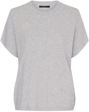 Btfcph Fijngebreid T-Shirt Met Ronde Hals - Grijs