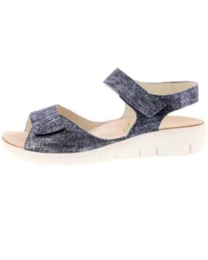 SOLIDUS Bequeme Damensandalen - Blau