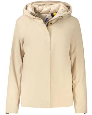 K-Way Damesjas Met Dubbele Padding - Naturel