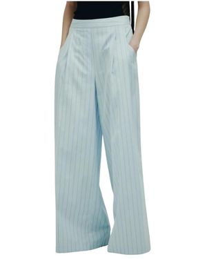 Erika Cavallini Semi Couture Wide Trousers - Blue