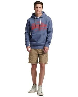 Superdry Chiné Vintage Logo Sweat - Blau