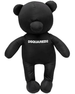 DSquared² Accessoires ,Zwart ,Leer Leren Kaarthouder En Sleutelhanger