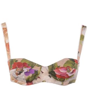 Dolce & Gabbana Flowers Bra - Roze