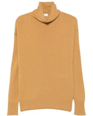C.T.Plage Rollkragenpullover Aus Kaschmir - Natur