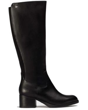 Wonders High Boots - Zwart