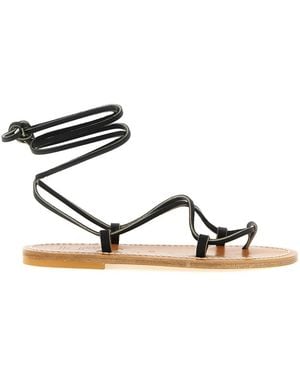 K. Jacques Flat Sandals - Metallic