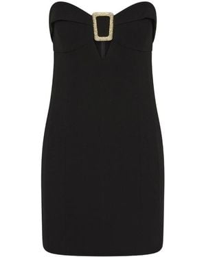 Rebecca Vallance Schwarzes Trägerloses Kleid Mit Cut-Out