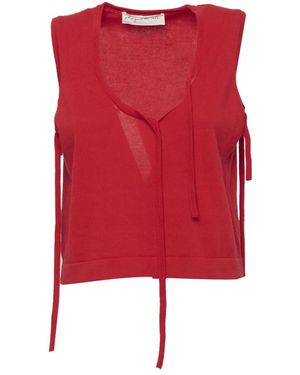 Phisique Du Role V-Neck Strickware - Rot