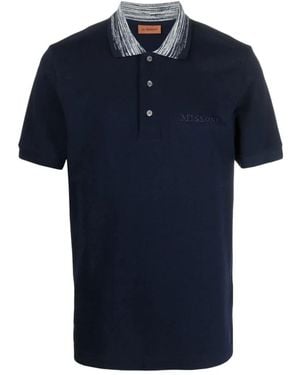 Missoni Polo Shirts - Blue
