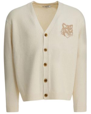 Maison Kitsuné Cardigans - White