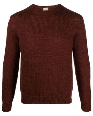 Massimo Alba Herren Pullover Im Mahagoni-Stil - Braun