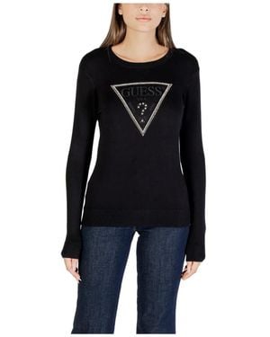 Guess Round-Neck Knitwear - Black
