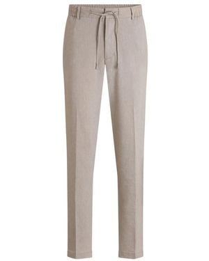 HUGO Slim-Fit Trousers - Grey