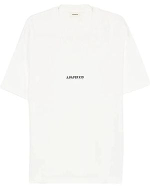 A PAPER KID T-Shirts - White
