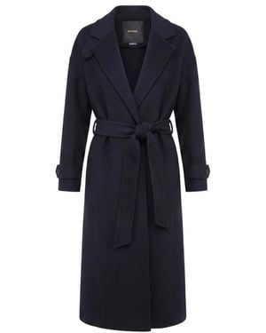 Pinko Jassen ,Blauw ,Wol Casella Cappotto