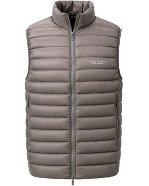 ARMANI EXCHANGE Waistcoats - Grey