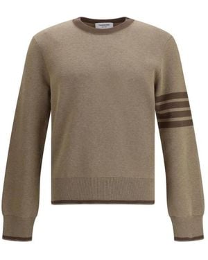 Thom Browne Round-Neck Knitwear - Bruin