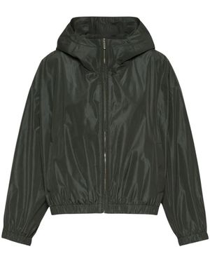 Max Mara Taffeta Jack Met Capuchon - Groen
