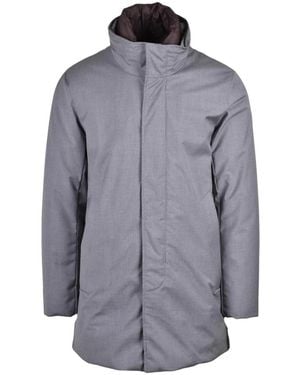 Woolrich Single-Breasted Coats - Gris