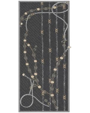 Guess Accessoires ,Zwart ,Bedrukte Sjaal - Grijs