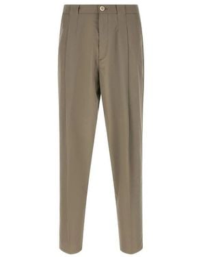 Brunello Cucinelli Straight Trousers - Natural