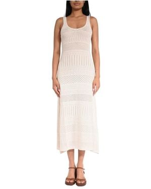 Akep Knitted Dresses - White