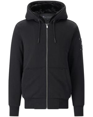 Moose Knuckles Zip-Throughs - Negro