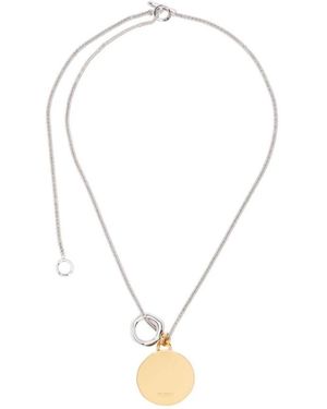 Jil Sander Circular Necklace - Mettallic