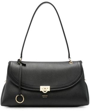 Ferragamo Sofia Schultertasche - Schwarz