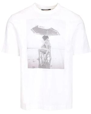 Jacquemus Tops ,Wit ,Katoen Campagne T-Shirt