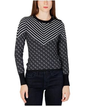 Guess Gestreifter Strick Für Frauen - Schwarz
