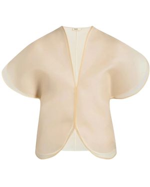 KHAITE Overhemden ,Organza Briar Top - Naturel
