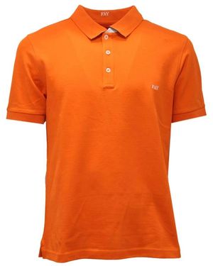 Fay Polo Shirts - Orange