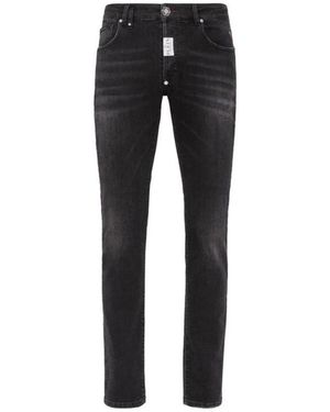 Philipp Plein Slim-Fit Jeans - Black