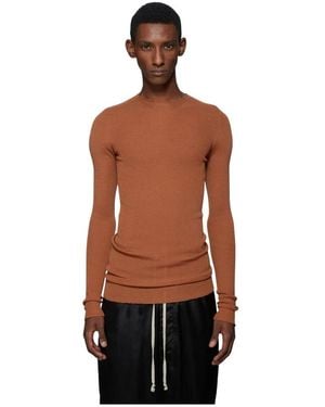 Rick Owens Round-Neck Knitwear - Marron
