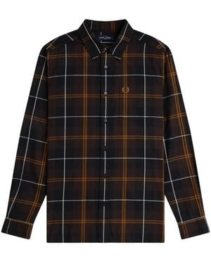 Fred Perry Overhemden ,Veelkleurig ,Casual Shirts - Zwart