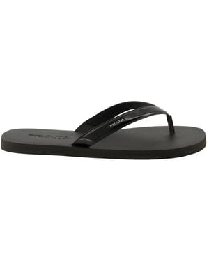 Prada Flip Flops - Negro