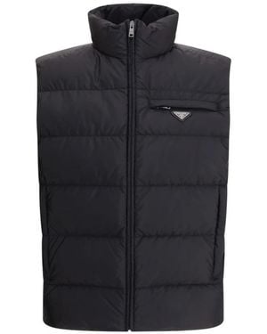 Prada Re-Nylon Down Vest - Zwart