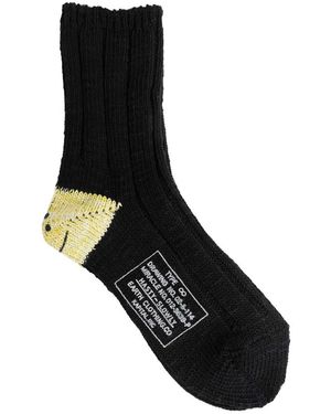 Kapital Rainbowy Happy Heel Sokken - Zwart