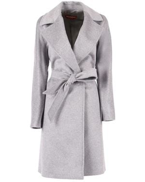 Max Mara Belted Coats - Grey